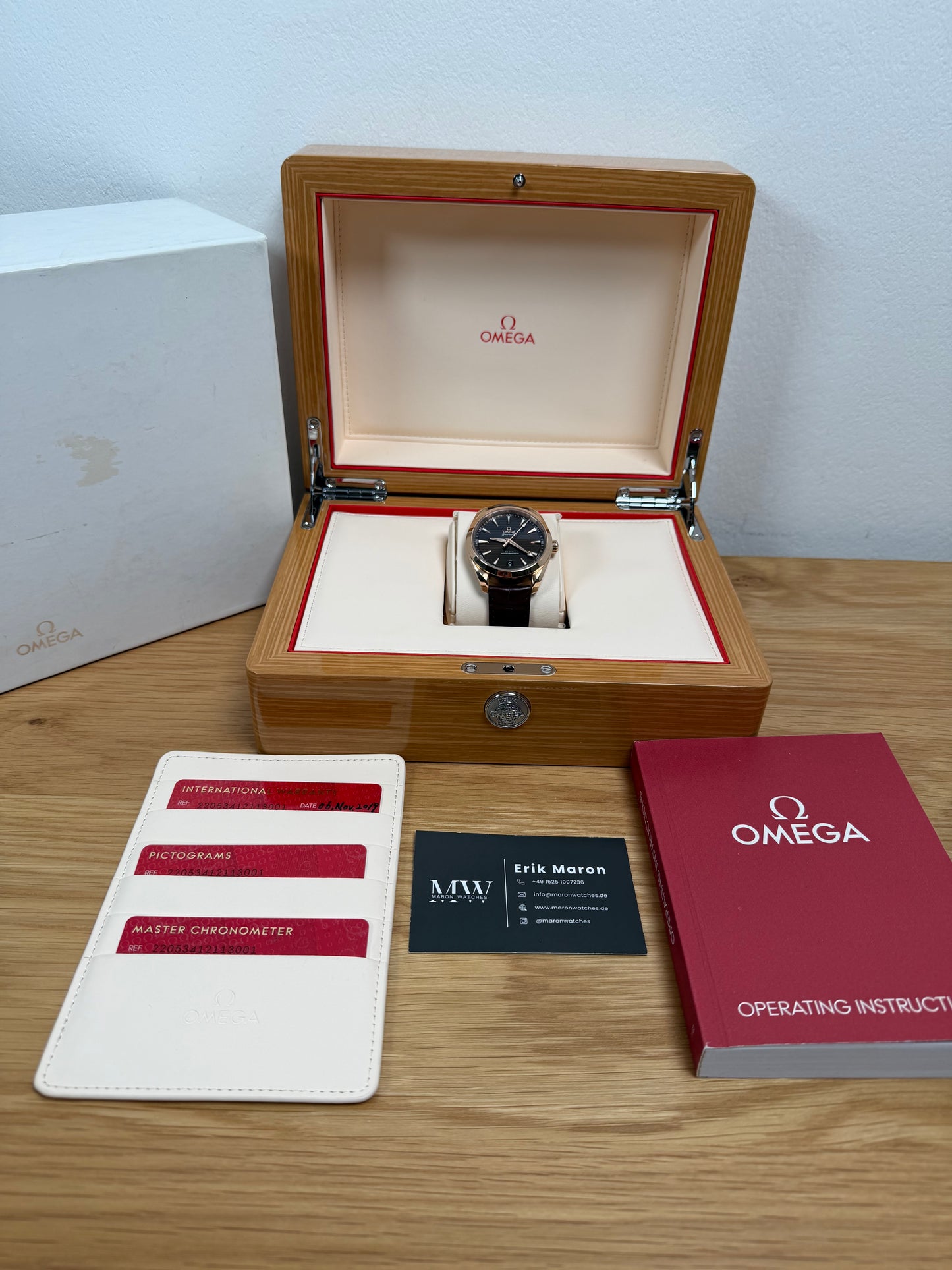 Omega Seamaster Aqua Terra 18K Roségold / 2019 / Full Set / Top Zustand
