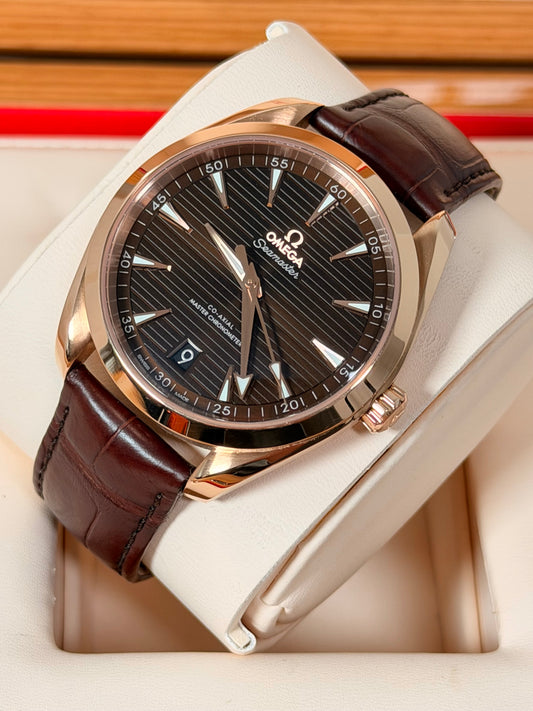 Omega Seamaster Aqua Terra 18K Roségold / 2019 / Full Set / Top Zustand