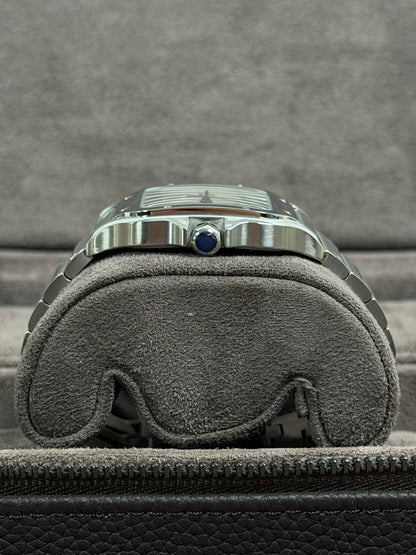 Cartier Santos Large Weiß WSSA0018 / 2022 / Full Set / Neuwertig