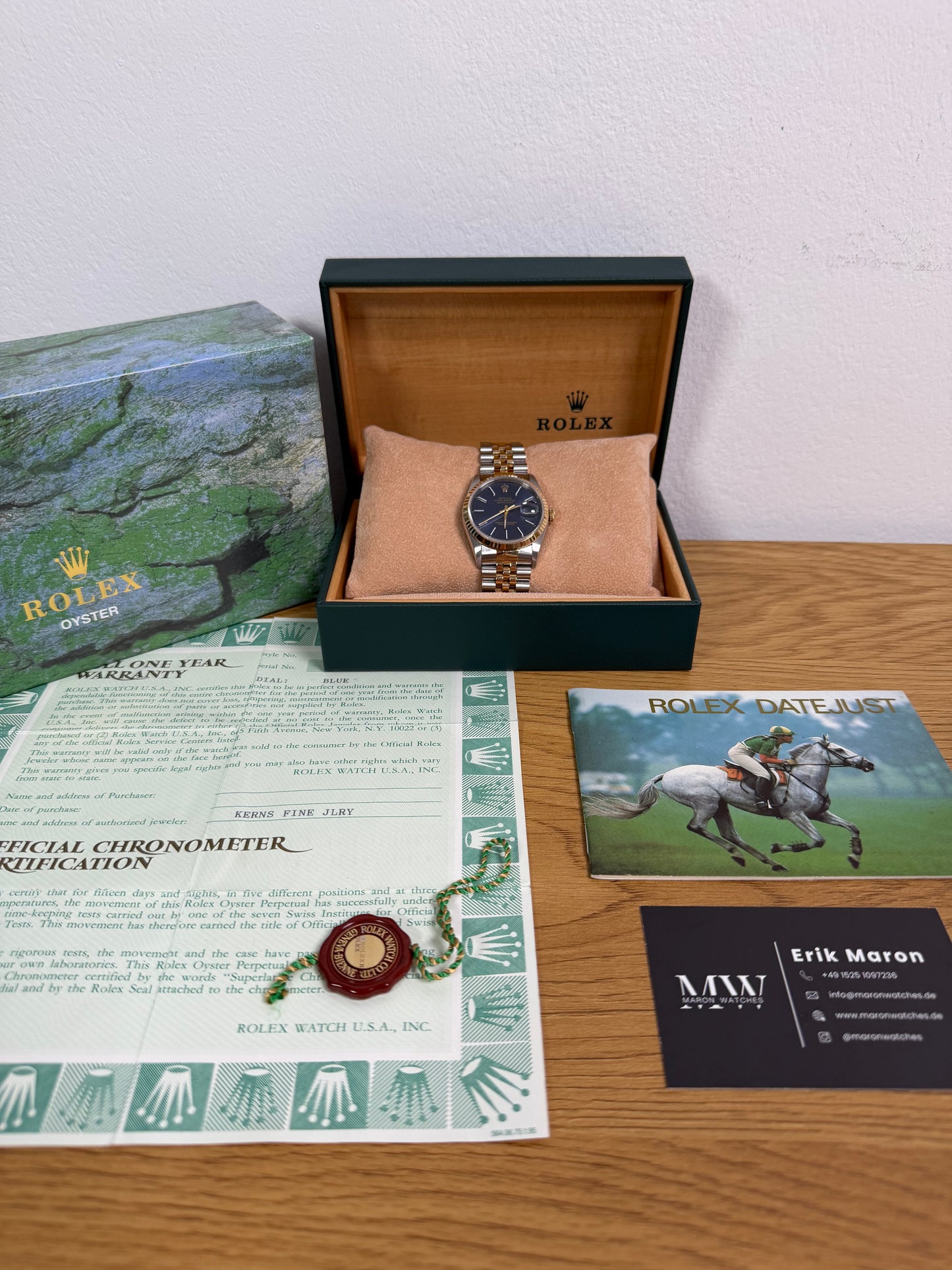 Rolex Datejust 36 Bicolor 16233 / 1995 / Full Set / Top Zustand