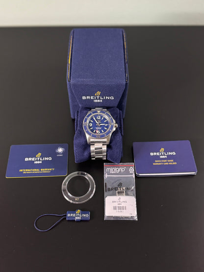 Breitling Superocean Automatic 44 Blau / 2021 / Full Set