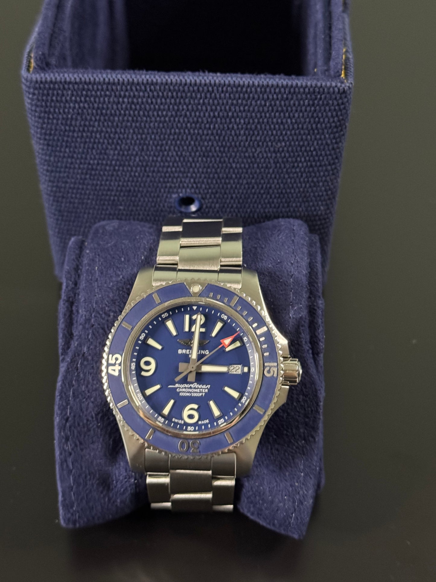 Breitling Superocean Automatic 44 Blau / 2021 / Full Set