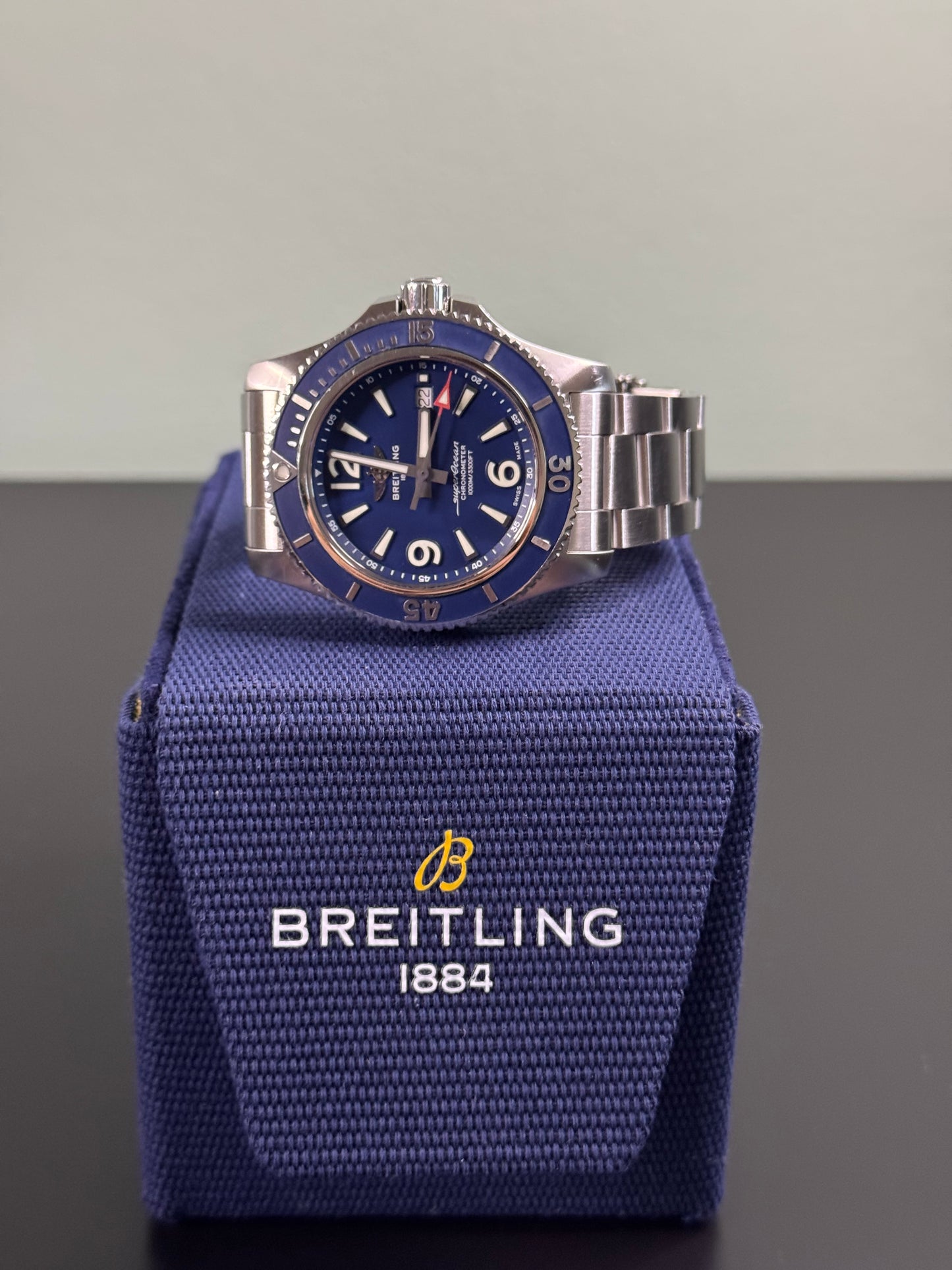 Breitling Superocean Automatic 44 Blau / 2021 / Full Set