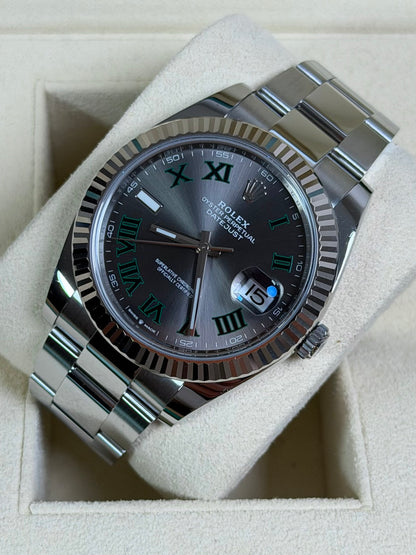 Rolex Datejust 41 126334 Wimbledon / 2022 / Full Set / Top Zustand