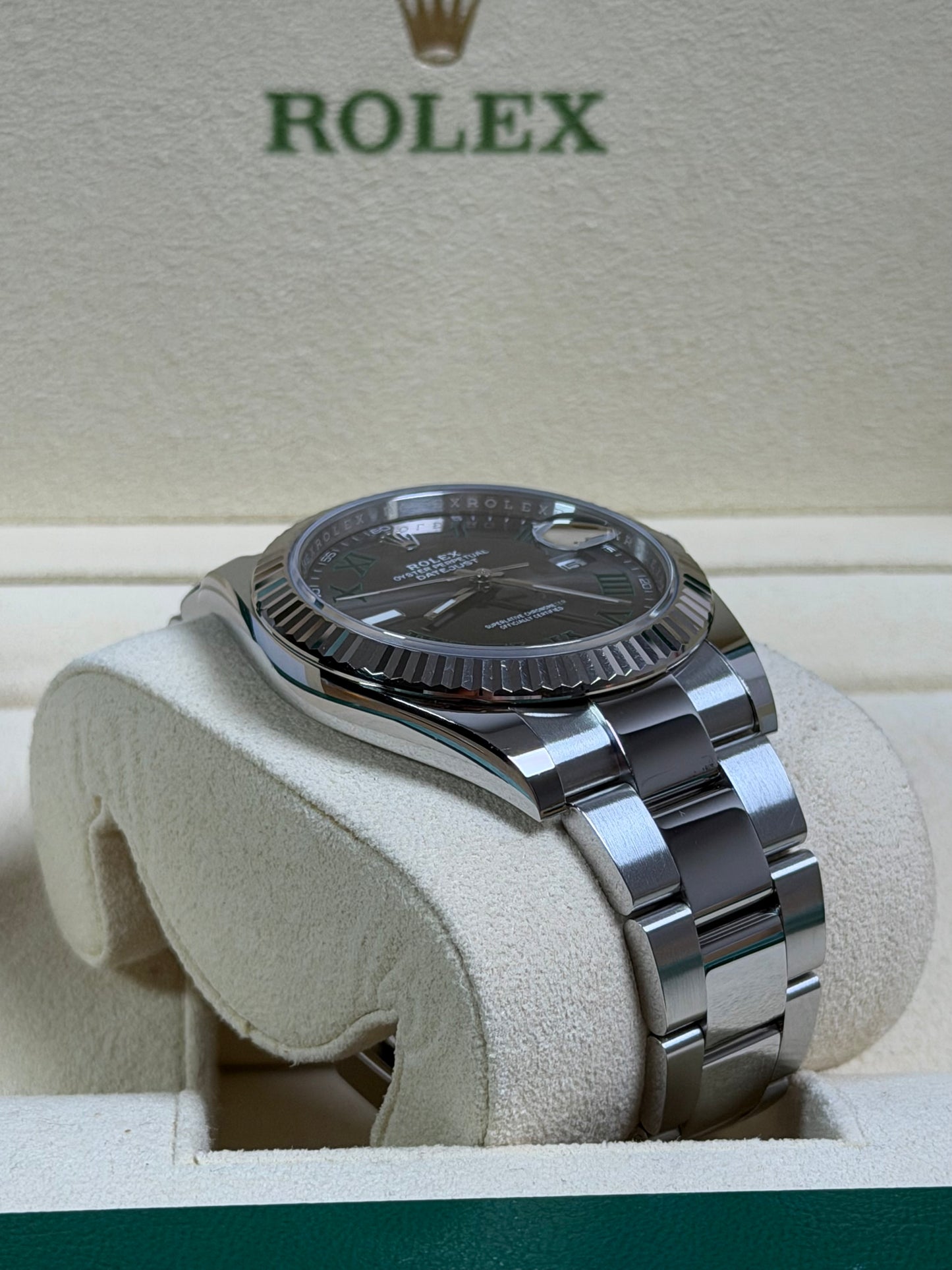 Rolex Datejust 41 126334 Wimbledon / 2022 / Full Set / Top Zustand