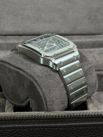 Cartier Santos Large Weiß WSSA0030 / 2022 / Full Set / Top Zustand