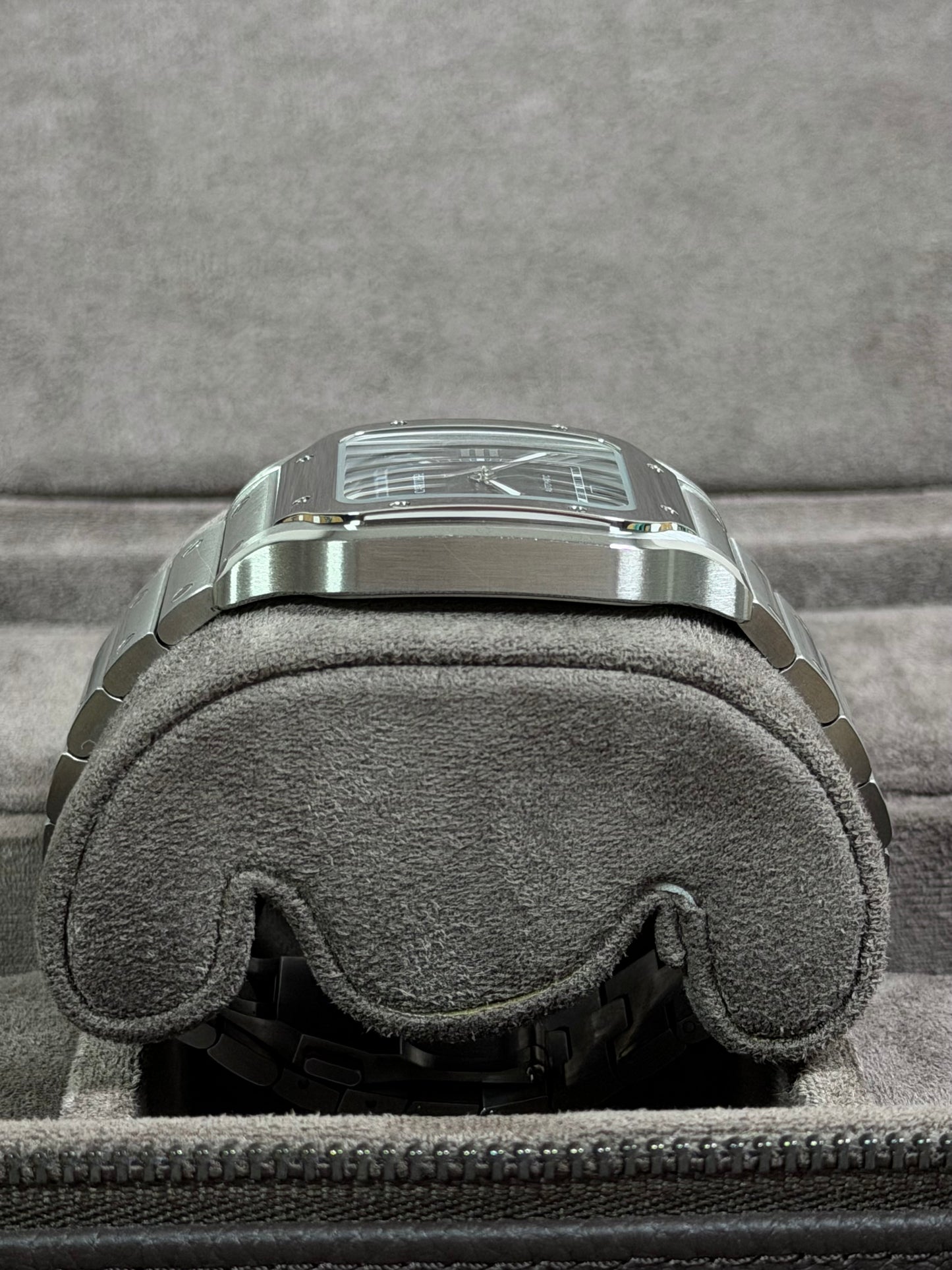 Cartier Santos Large Weiß WSSA0030 / 2022 / Full Set / Top Zustand