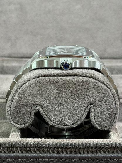 Cartier Santos Large Weiß WSSA0030 / 2022 / Full Set / Top Zustand