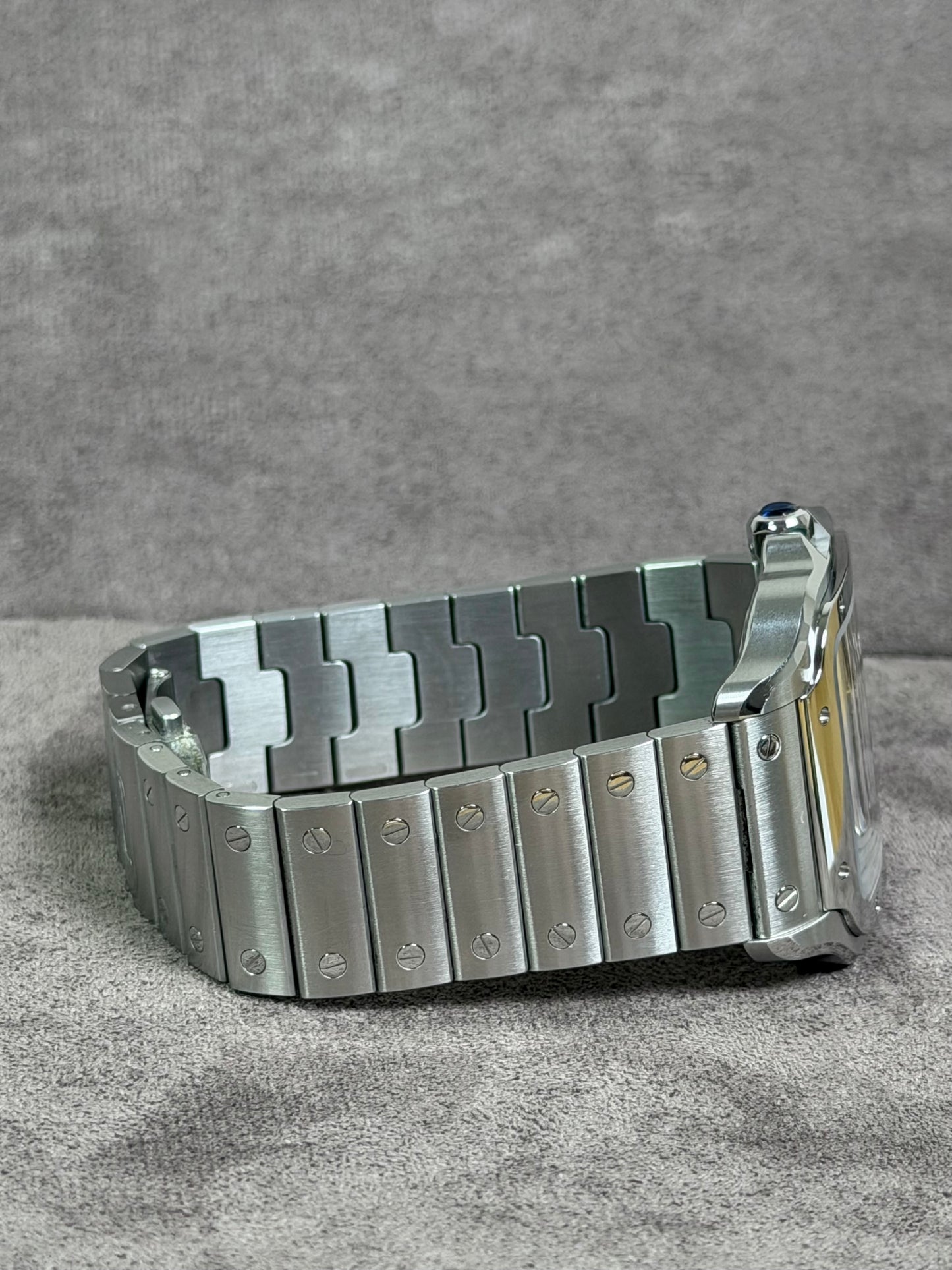 Cartier Santos Large Weiß WSSA0030 / 2022 / Full Set / Top Zustand