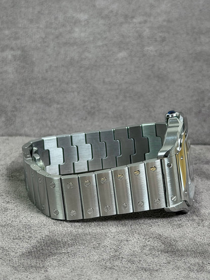 Cartier Santos Large Weiß WSSA0030 / 2022 / Full Set / Top Zustand
