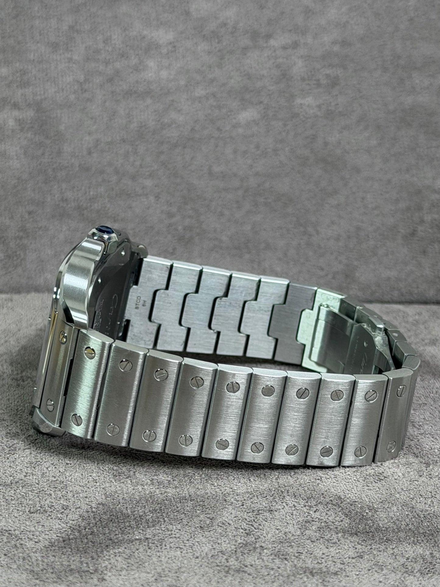 Cartier Santos Large Weiß WSSA0030 / 2022 / Full Set / Top Zustand