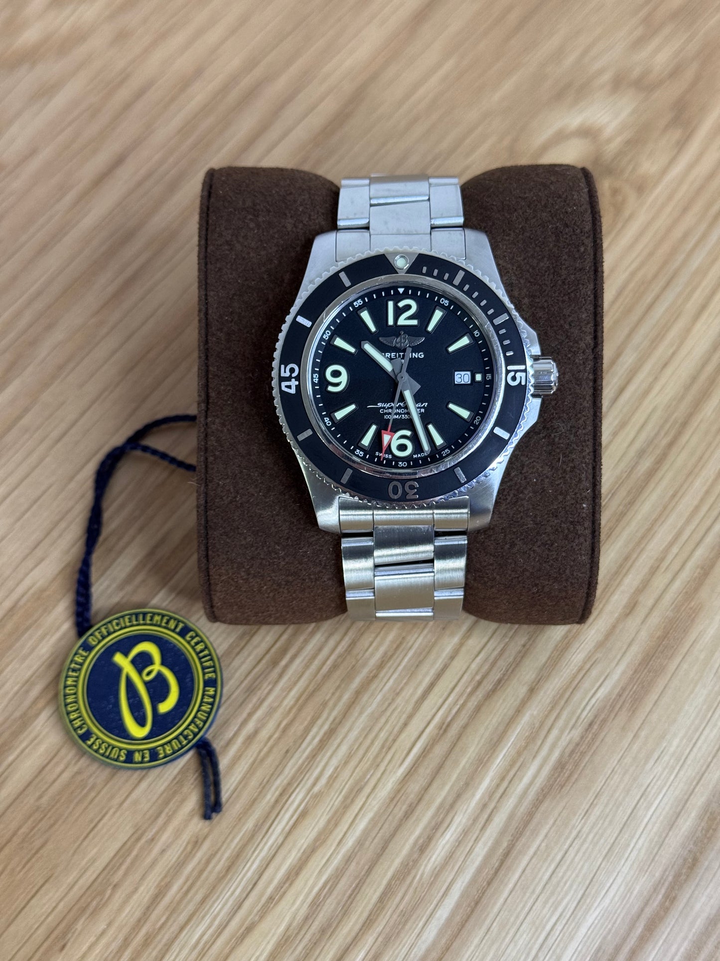 Breitling Superocean Automatic 44 Schwarz / 2021 / Full Set