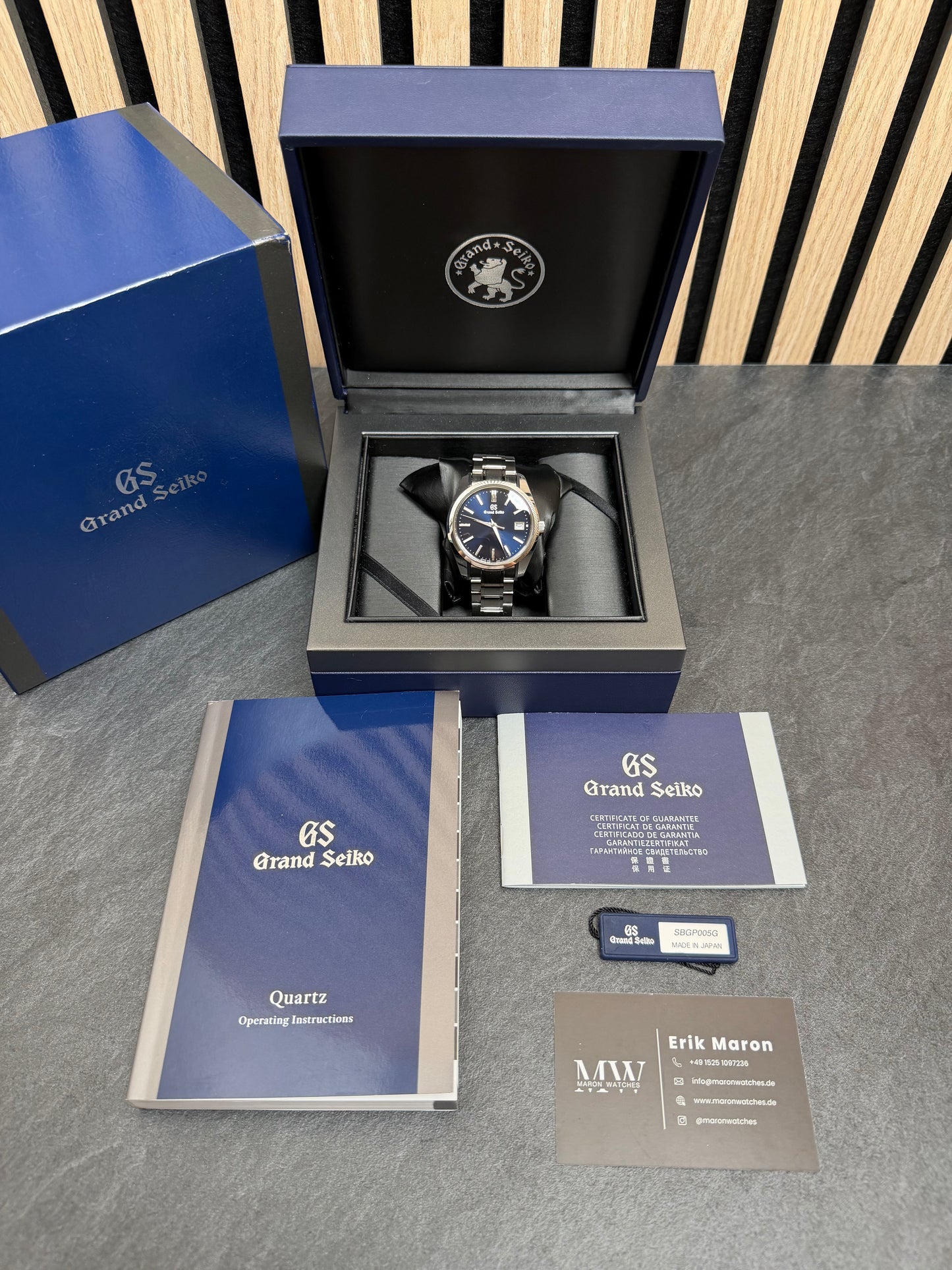 Grand Seiko Heritage Collection Blau SBGP005 / 2022 / Full Set / Sehr gut