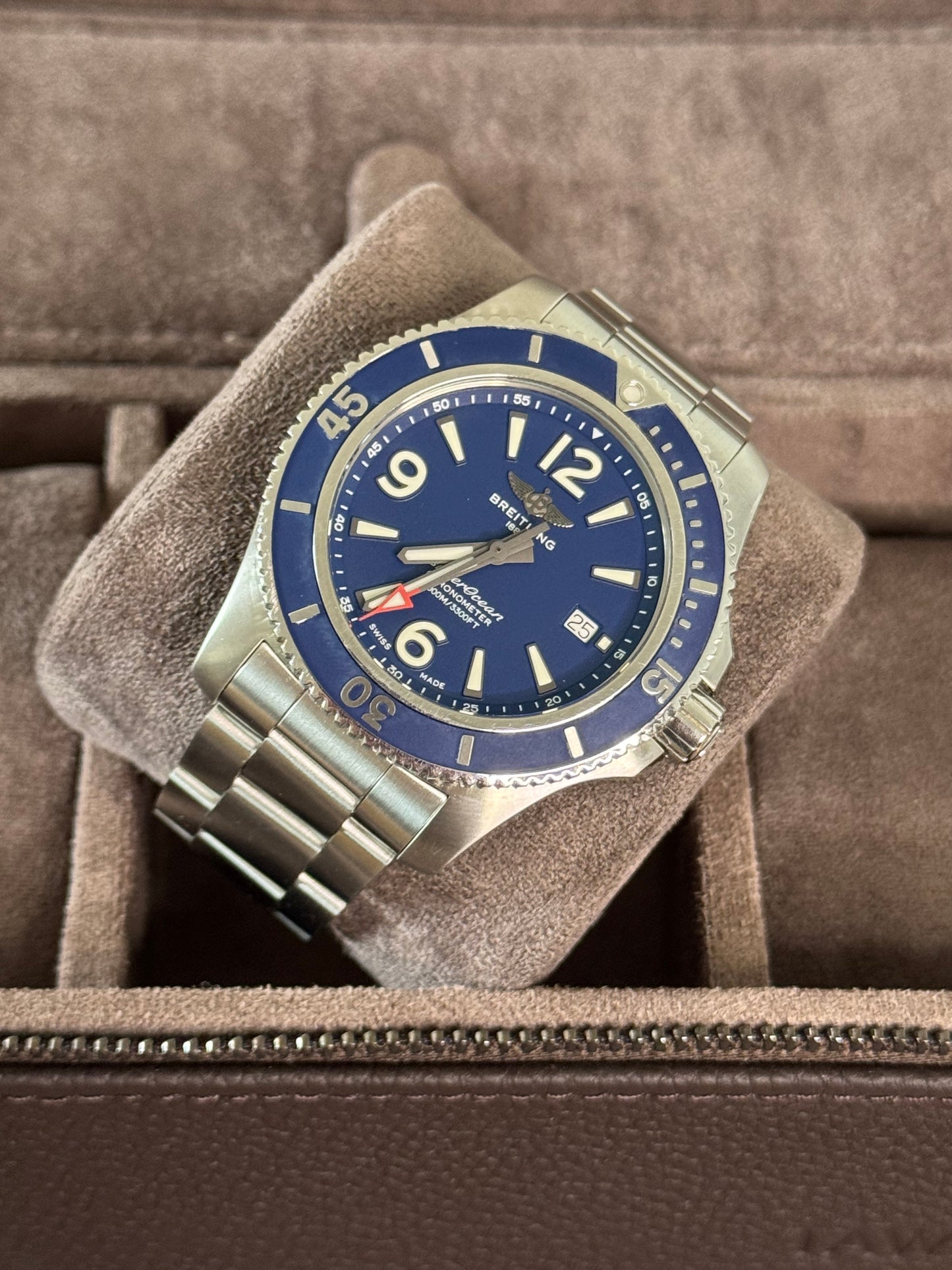 Breitling Superocean Automatic 44 Blau / 2021 / Full Set