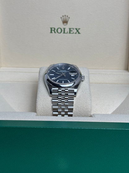 Rolex Datejust 36 Blau Motiv-Zifferblatt / 2023 / Full Set / Top Zustand