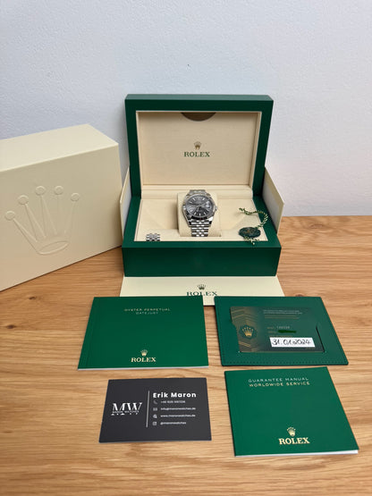 Rolex Datejust 41 126334 Rhodium / 2024 / Full Set / Ungetragen