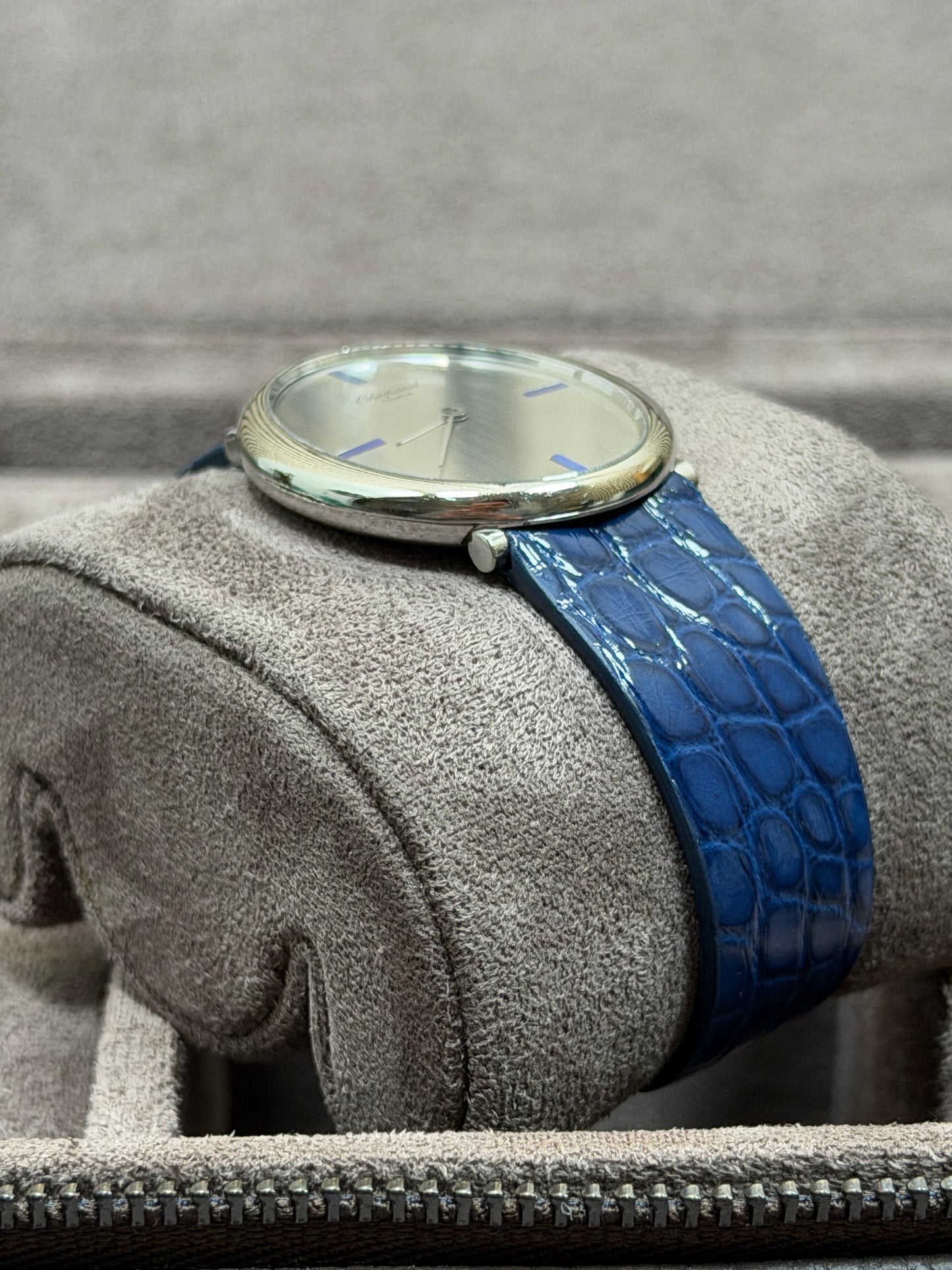 Chopard Genève Ultra Thin 18K Weißgold / Oval / 32 mm / Top Zustand