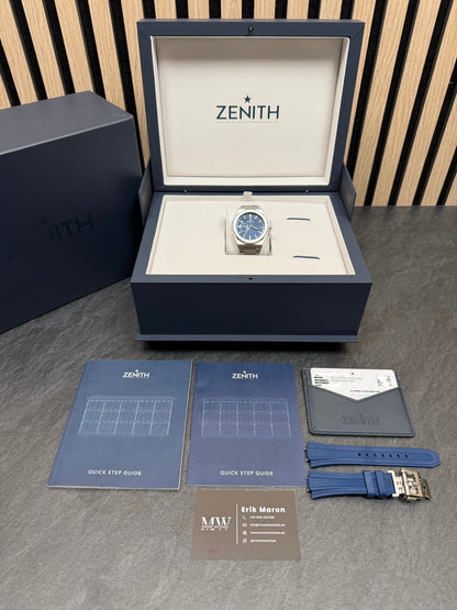 Zenith Defy Skyline 41 mm Blau / 2022 / Full Set / Ungetragen
