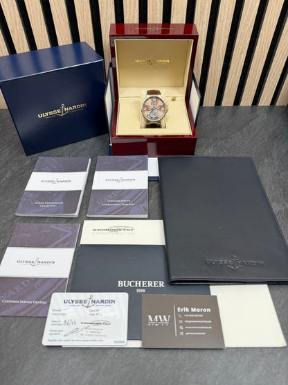 Ulysse Nardin Marine Chronometer Braun / 2012 / Full Set / Top Zustand