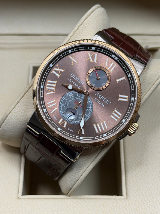 Ulysse Nardin Marine Chronometer Braun / 2012 / Full Set / Top Zustand