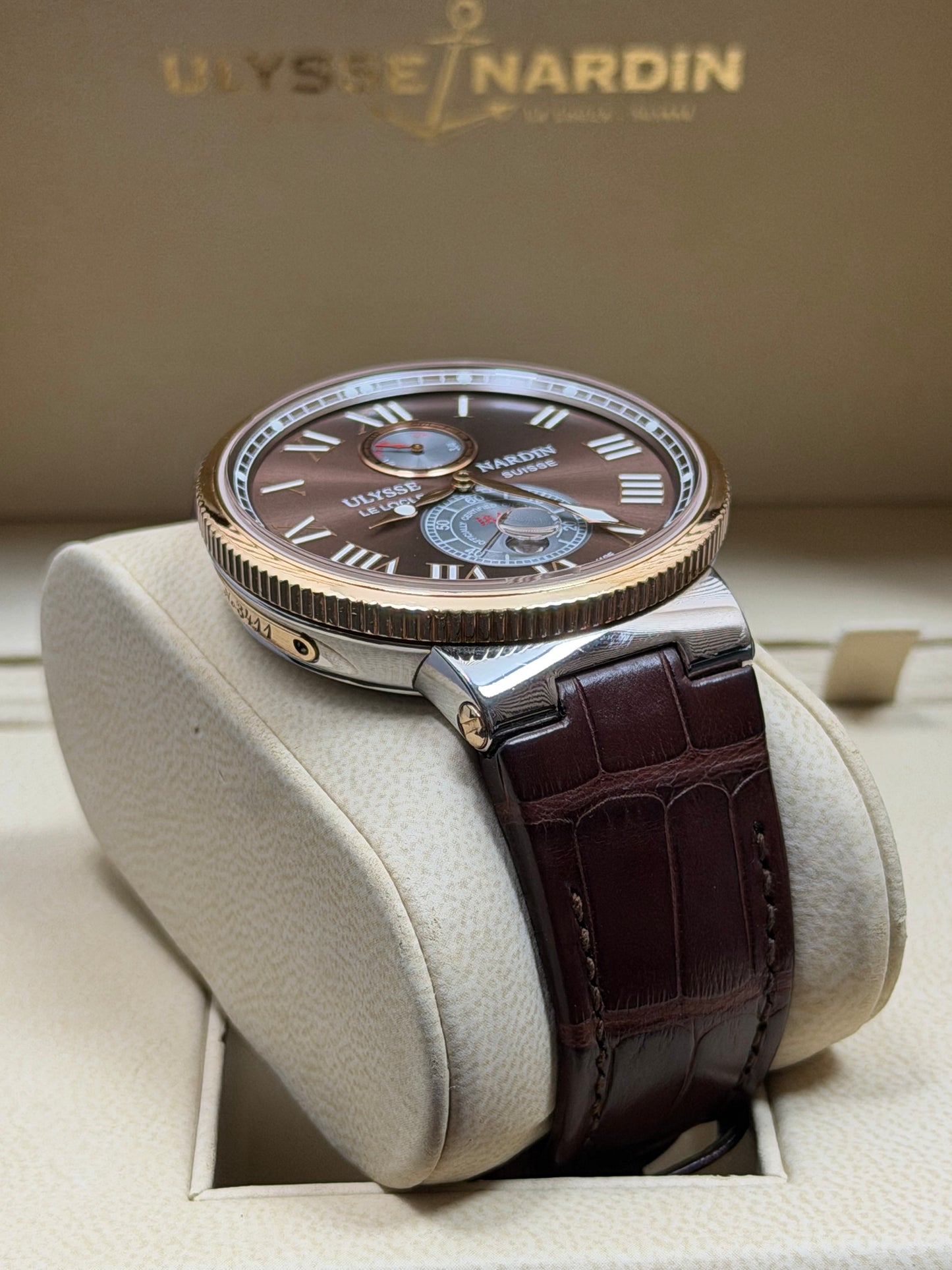 Ulysse Nardin Marine Chronometer Braun / 2012 / Full Set / Top Zustand