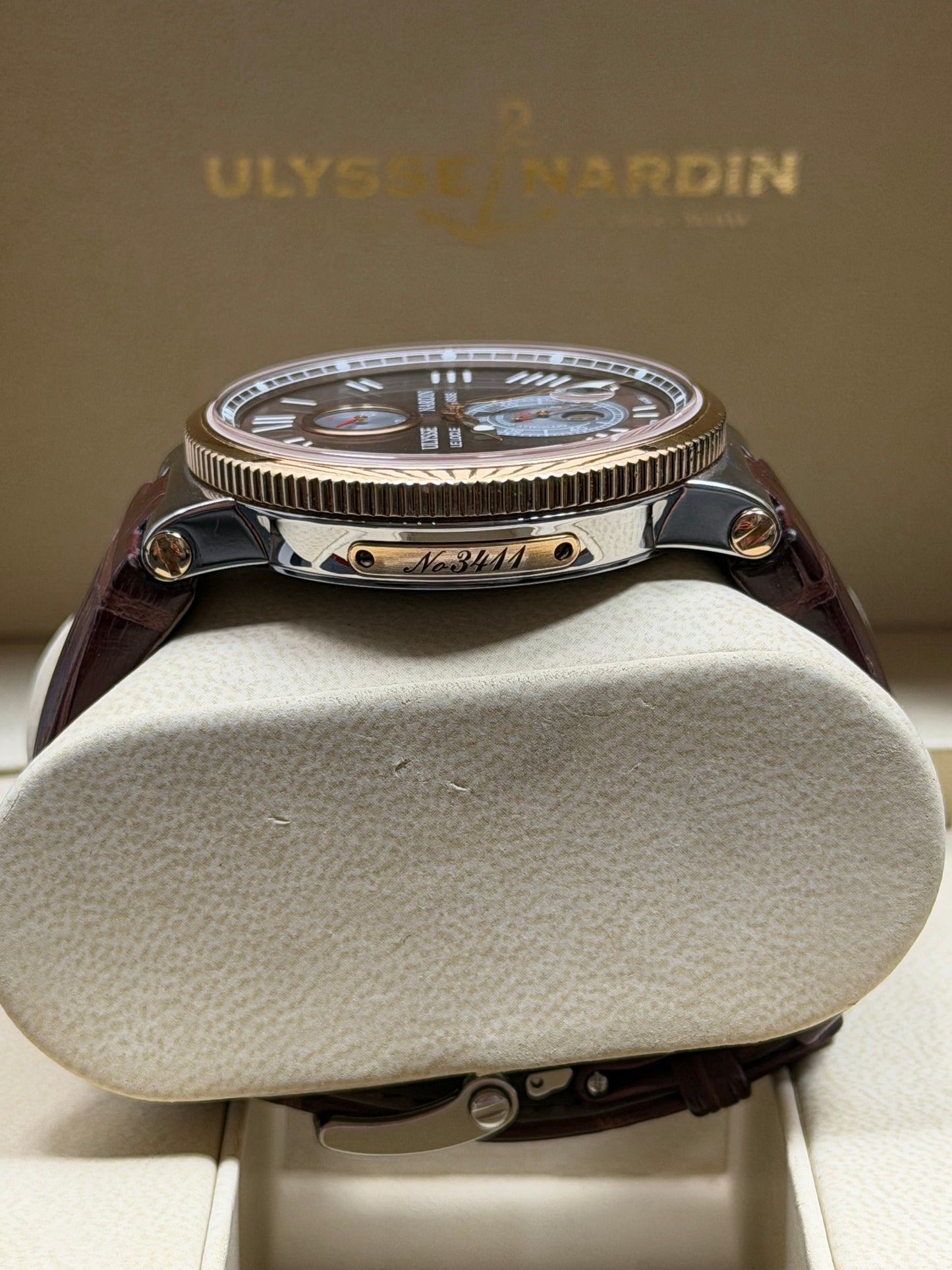 Ulysse Nardin Marine Chronometer Braun / 2012 / Full Set / Top Zustand