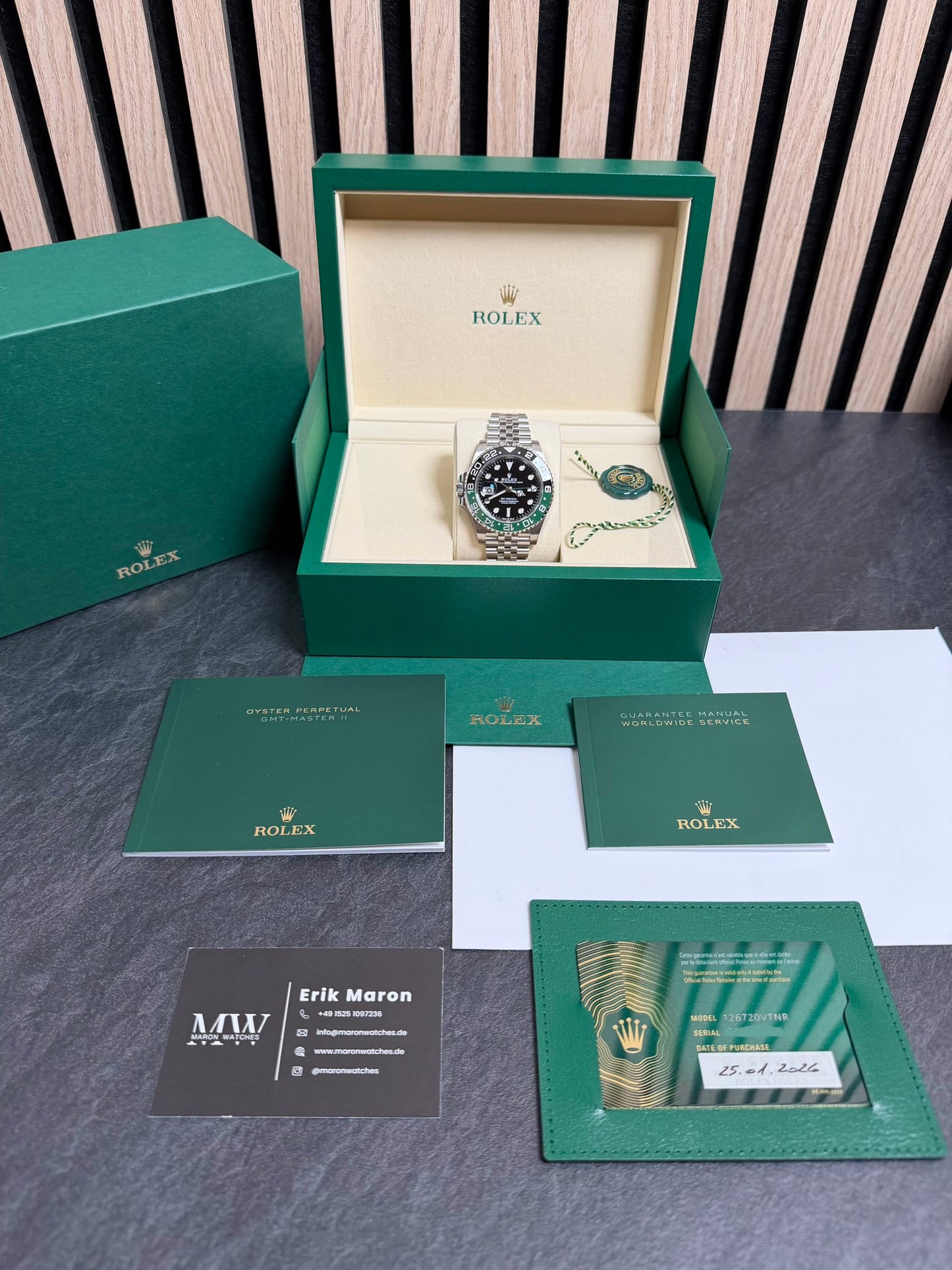 Rolex GMT Master 2 "Sprite" 126720VTNR / 2026 / Full Set / Neuwertig
