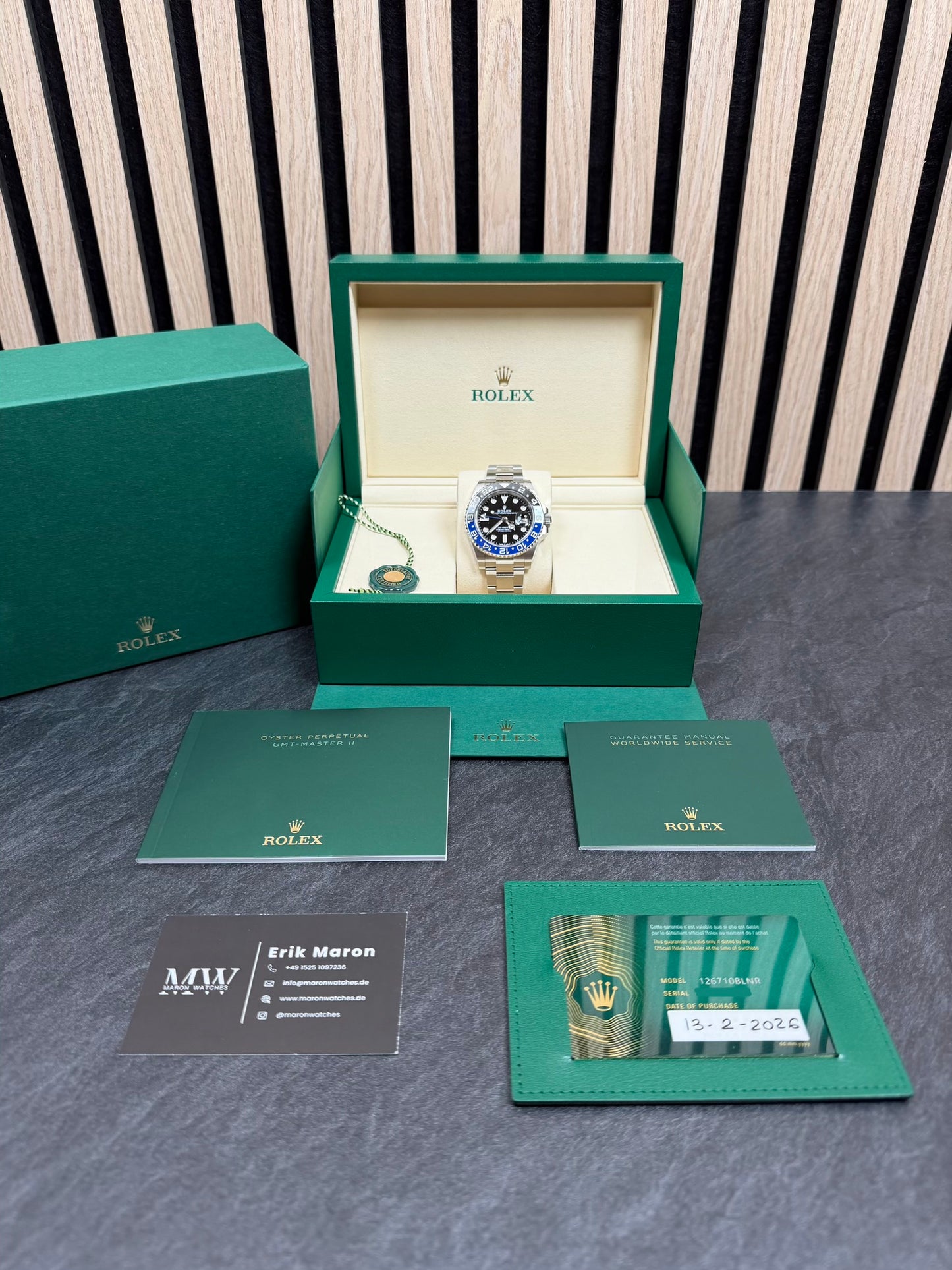 Rolex GMT Master 2 "Batman" 126710BLNR / 2026 / Full Set / Ungetragen