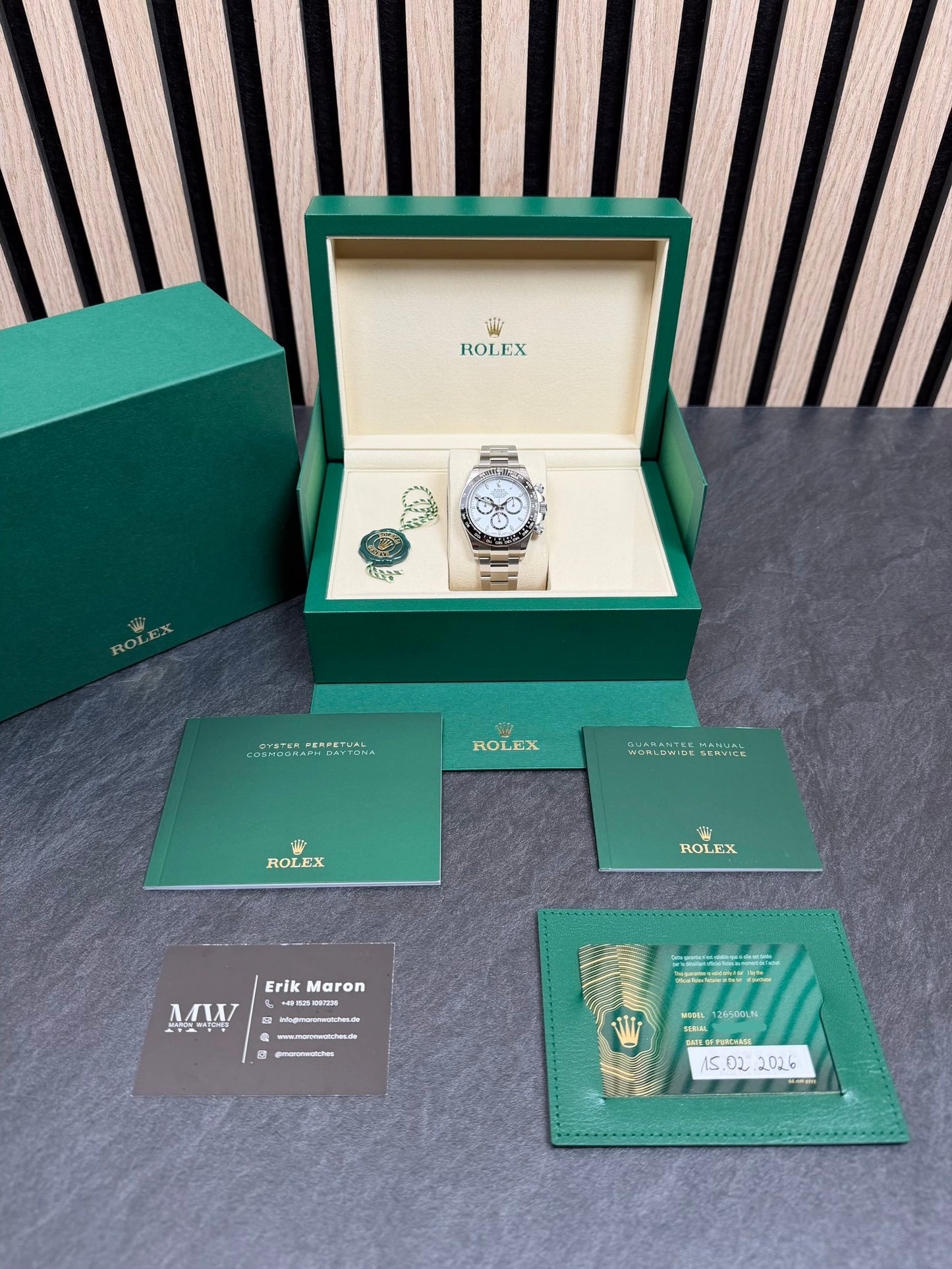Rolex Daytona Panda 126500LN / 2026 / Full Set / Ungetragen