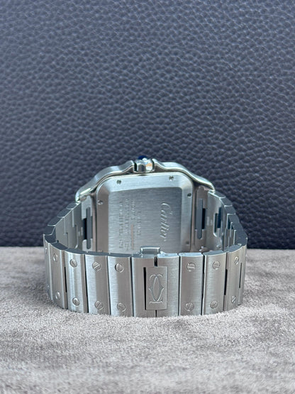 Cartier Santos de Cartier Blau WSSA0071 / 2024 / Full Set / Top Zustand