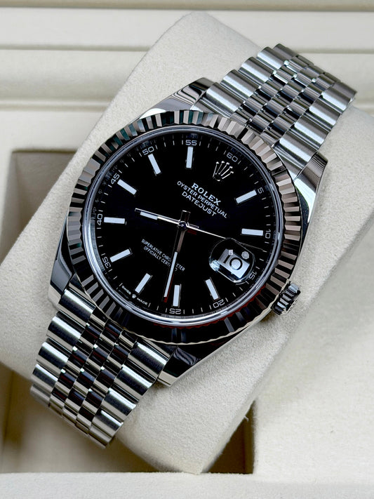 Rolex Datejust 41 126334 Schwarz / 2025 / Full Set / Ungetragen