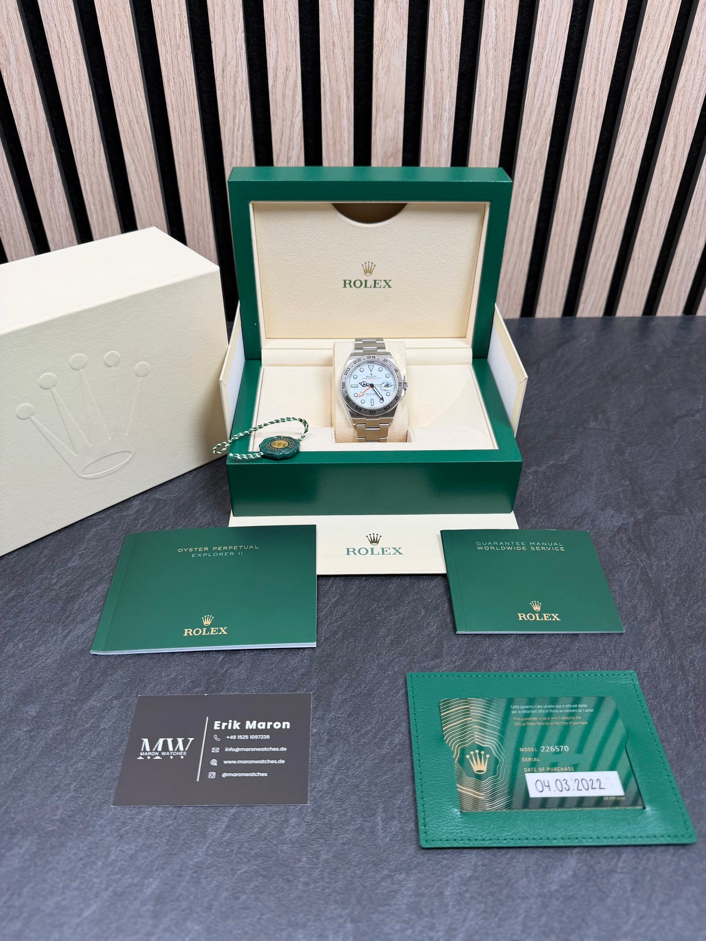 Rolex Explorer 2 Polar 226570 / 2022 / Full Set / Sehr gut