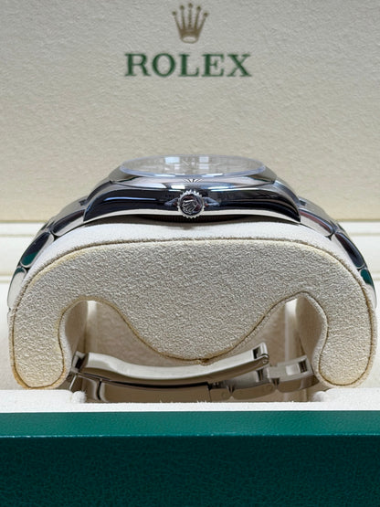 Rolex Oyster Perpetual 39 Weiß / 2019 / Full Set / Top Zustand