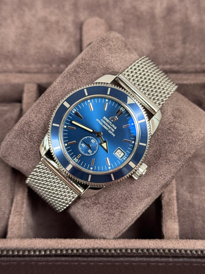 Breitling Superocean Heritage 38mm Blau / 2010 / Full Set / Top Zustand
