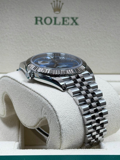 Rolex Datejust 41 126334 Azzurro-Blau / 2024 / Full Set / Sehr gut