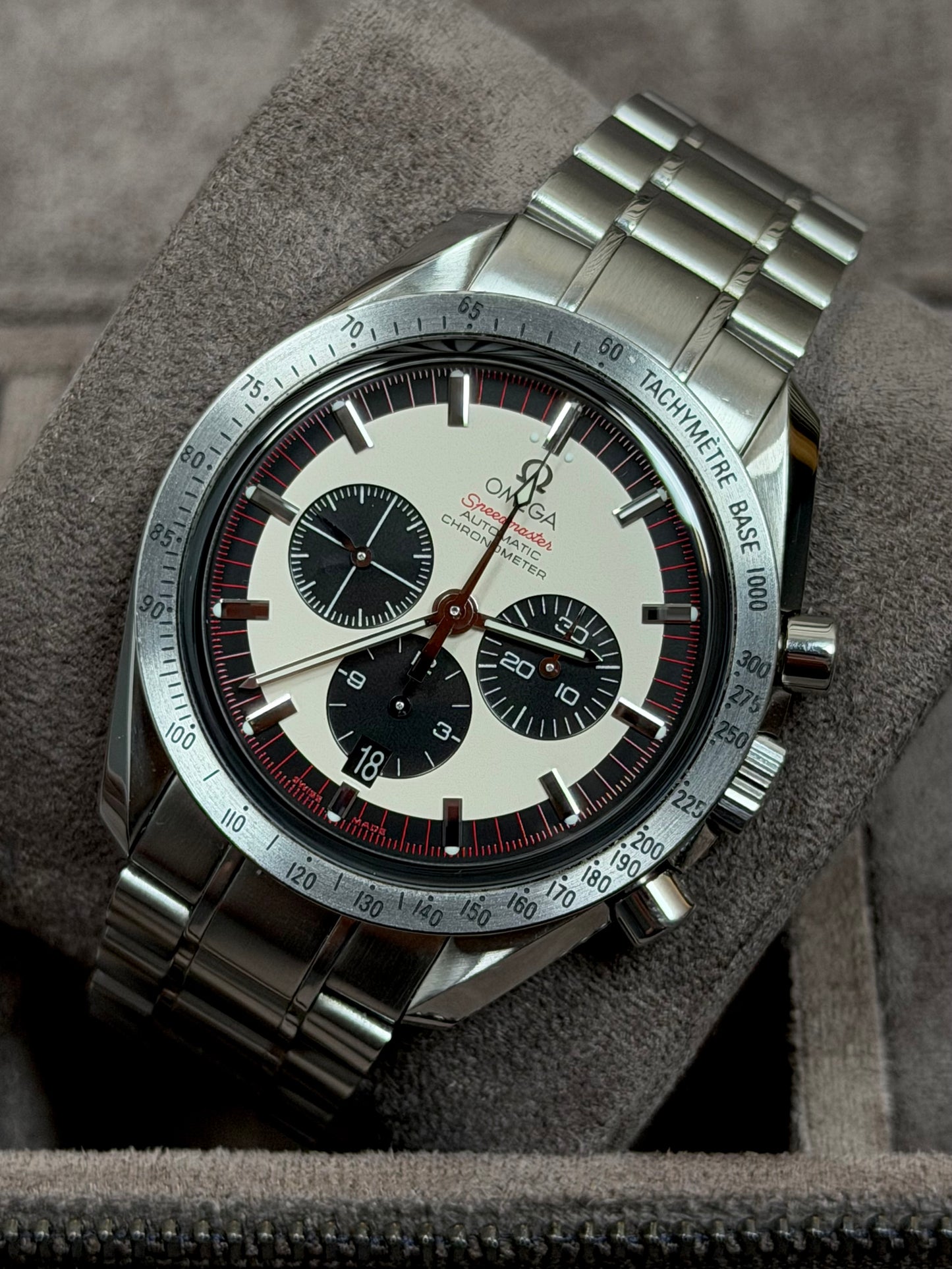 Omega Speedmaster Schumacher Limited Edition / 2008 / Full Set / Sehr gut