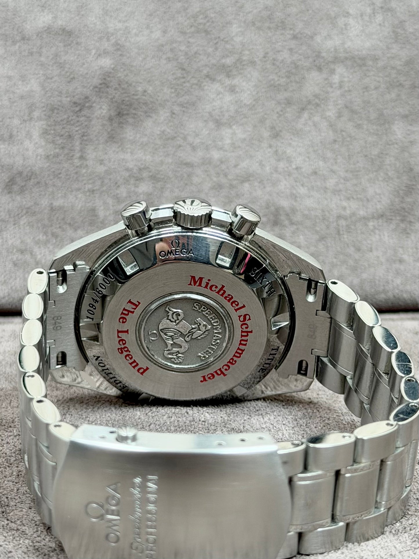 Omega Speedmaster Schumacher Limited Edition / 2008 / Full Set / Sehr gut