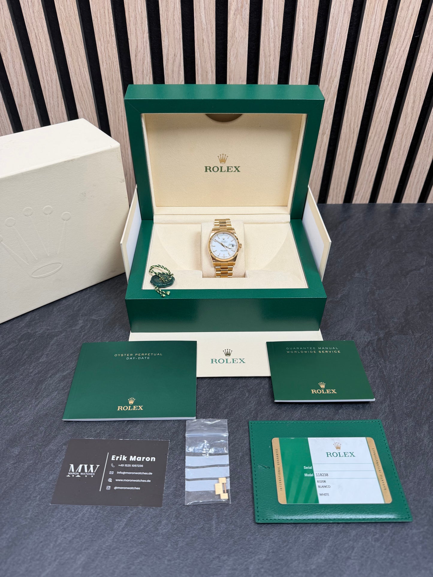 Rolex Day-Date 36 18K Gelbgold / 2015 / Full Set / Top Zustand