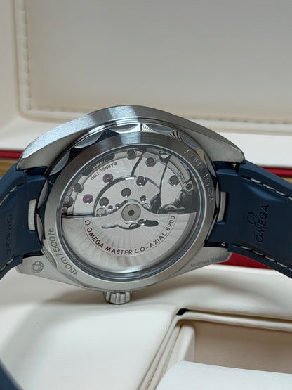 Omega Seamaster Aqua Terra Blau-Grau / 2026 / Full Set / Top Zustand