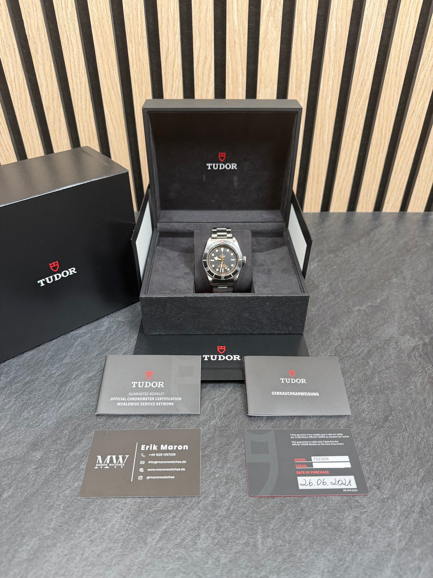 Tudor Black Bay Heritage Schwarz / 2021 / Full Set / Top Zustand