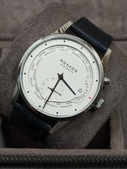 NOMOS Glashütte Zürich Weltzeit Weiß / 2022 / Full Set / Top Zustand