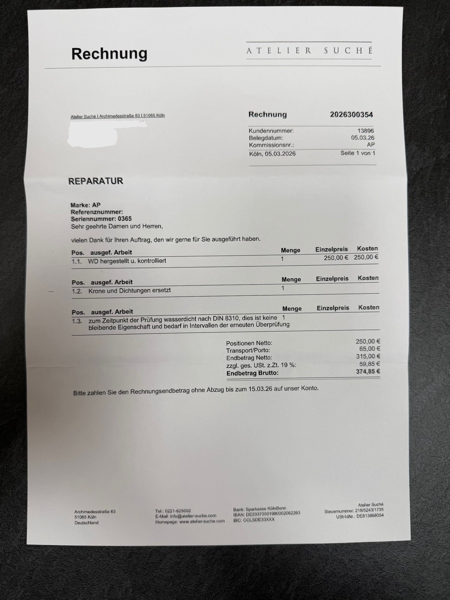 Audemars Piguet Royal Oak 14700SA / Service 2026 / 1992 / Top Zustand