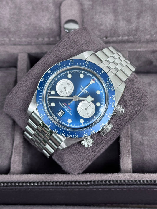 Tudor Black Bay Chrono Blau M79360B / 2024 / Full Set / Verklebt