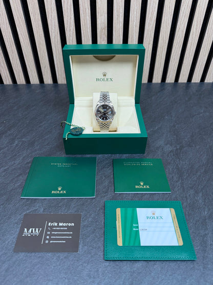 Rolex Datejust 41 126334 Rhodium / 2019 / Full Set / Sehr gut