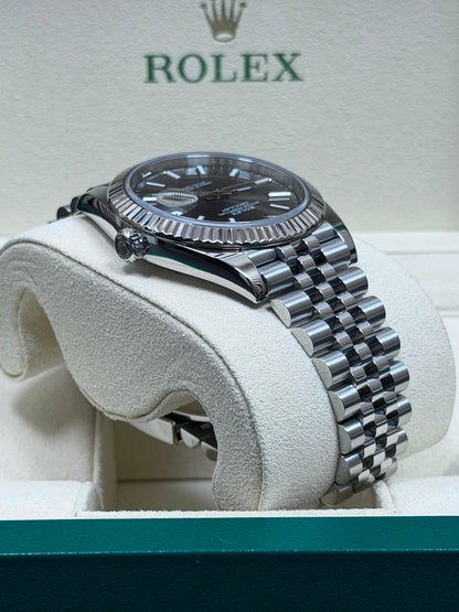 Rolex Datejust 41 126334 Rhodium / 2019 / Full Set / Sehr gut