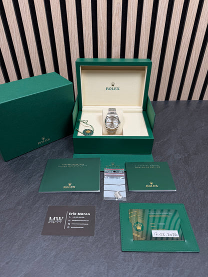 Rolex Oyster Perpetual 36 Silber / 2026 / Full Set / Top Zustand