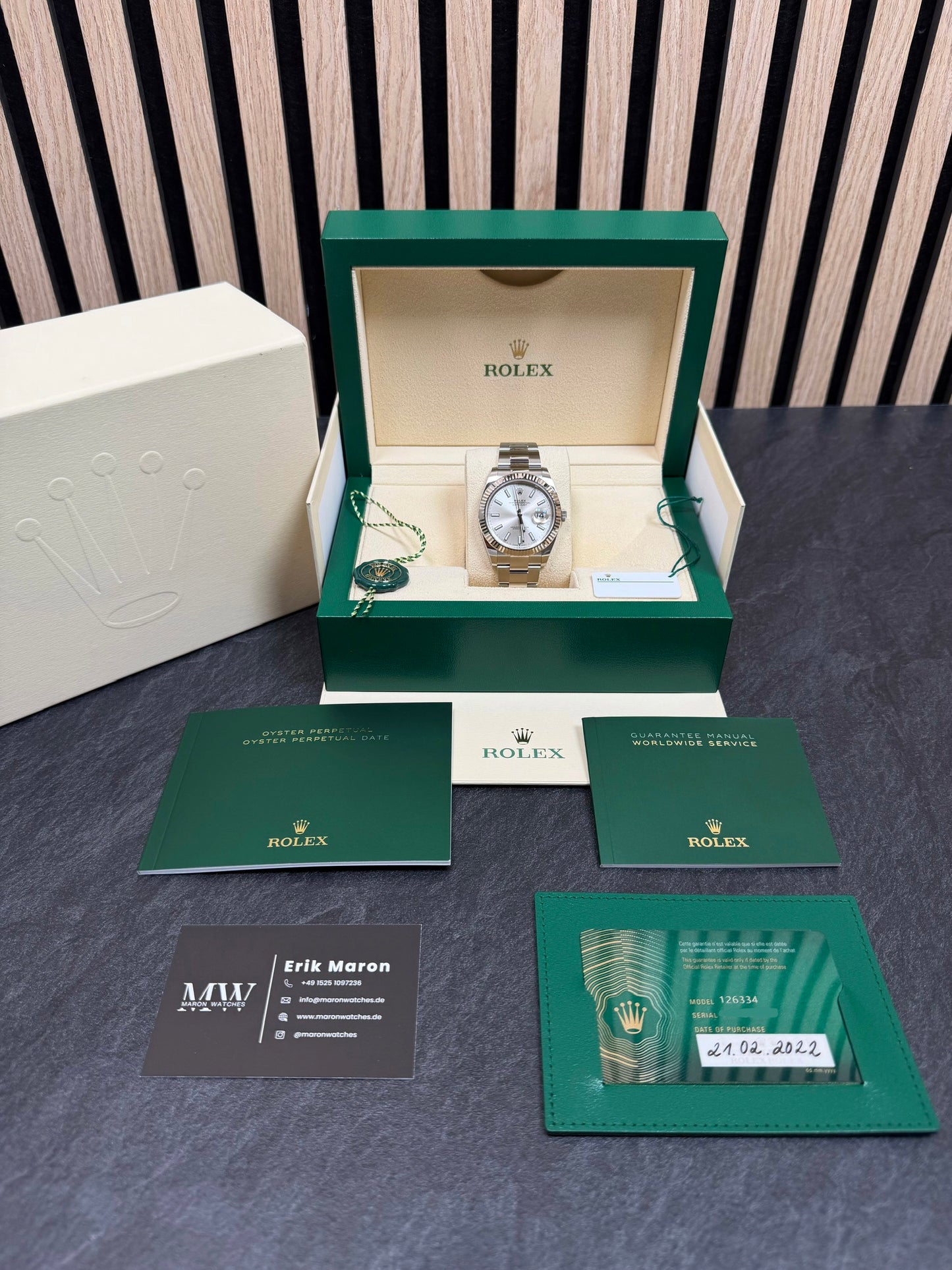 Rolex Datejust 41 126334 Silber / 2022 / Full Set / Top Zustand