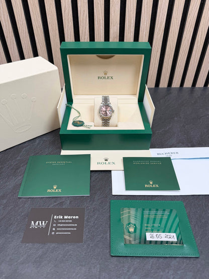 Rolex Lady-Datejust 31 278274 Pink / 2021 / Full Set / Top Zustand