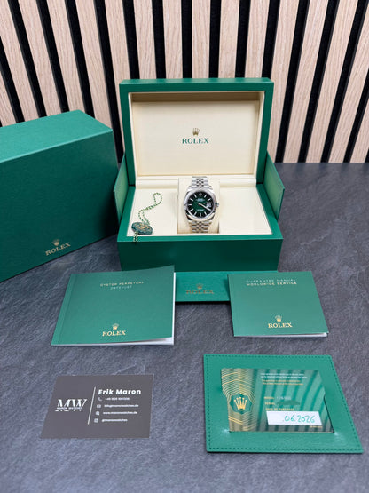 Rolex Datejust 41 126300 Grün Ombré/ 2026 / Full Set / Ungetragen