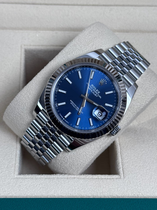 Rolex Datejust 41 126334 Blau / 2021 / Full Set / Neuwertig